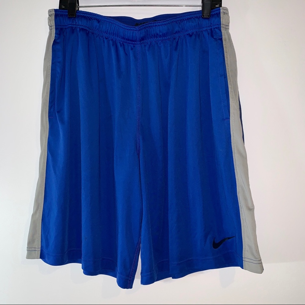 Nike Dry Fit Blue Athletic Gym Training Shorts XL